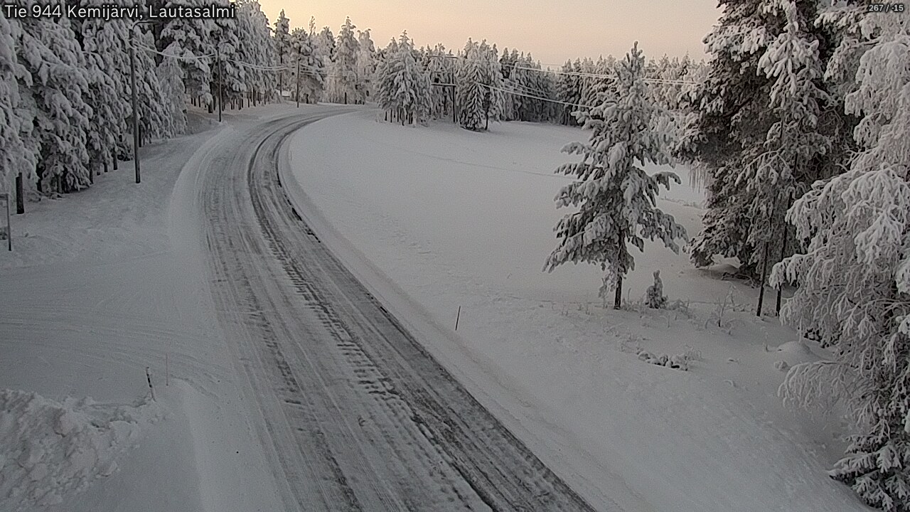 Kelikamerat Kuva Tie 944 Kemijärvi, Lautasalmi, Kemijärvi, Lappi