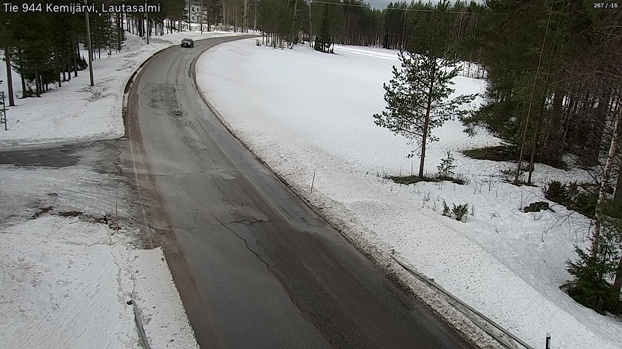 Weather Camera Image Väg 944 Kemijärvi, Lautasalmi, Kemijärvi, Lappi