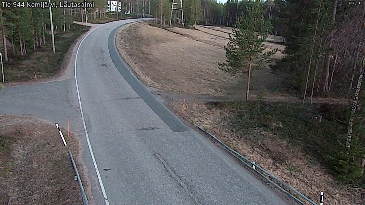 Weather Camera Image Väg 944 Kemijärvi, Lautasalmi, Kemijärvi, Lappi