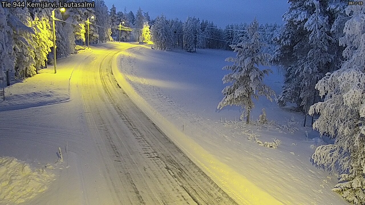 Kelikamerat Kuva Tie 944 Kemijärvi, Lautasalmi, Kemijärvi, Lappi