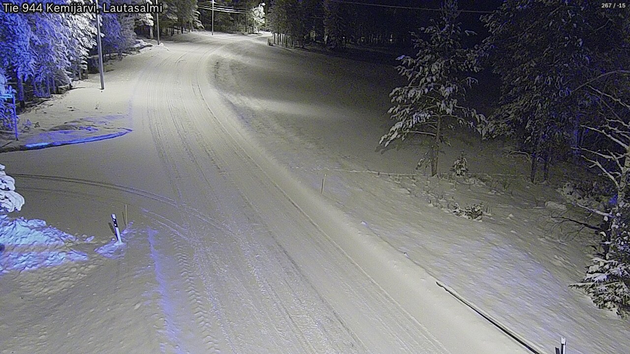 Kelikamerat Kuva Tie 944 Kemijärvi, Lautasalmi, Kemijärvi, Lappi