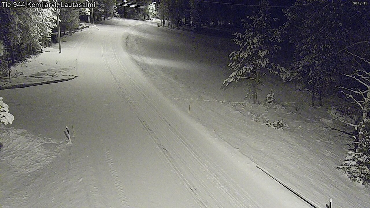 Kelikamerat Kuva Tie 944 Kemijärvi, Lautasalmi, Kemijärvi, Lappi