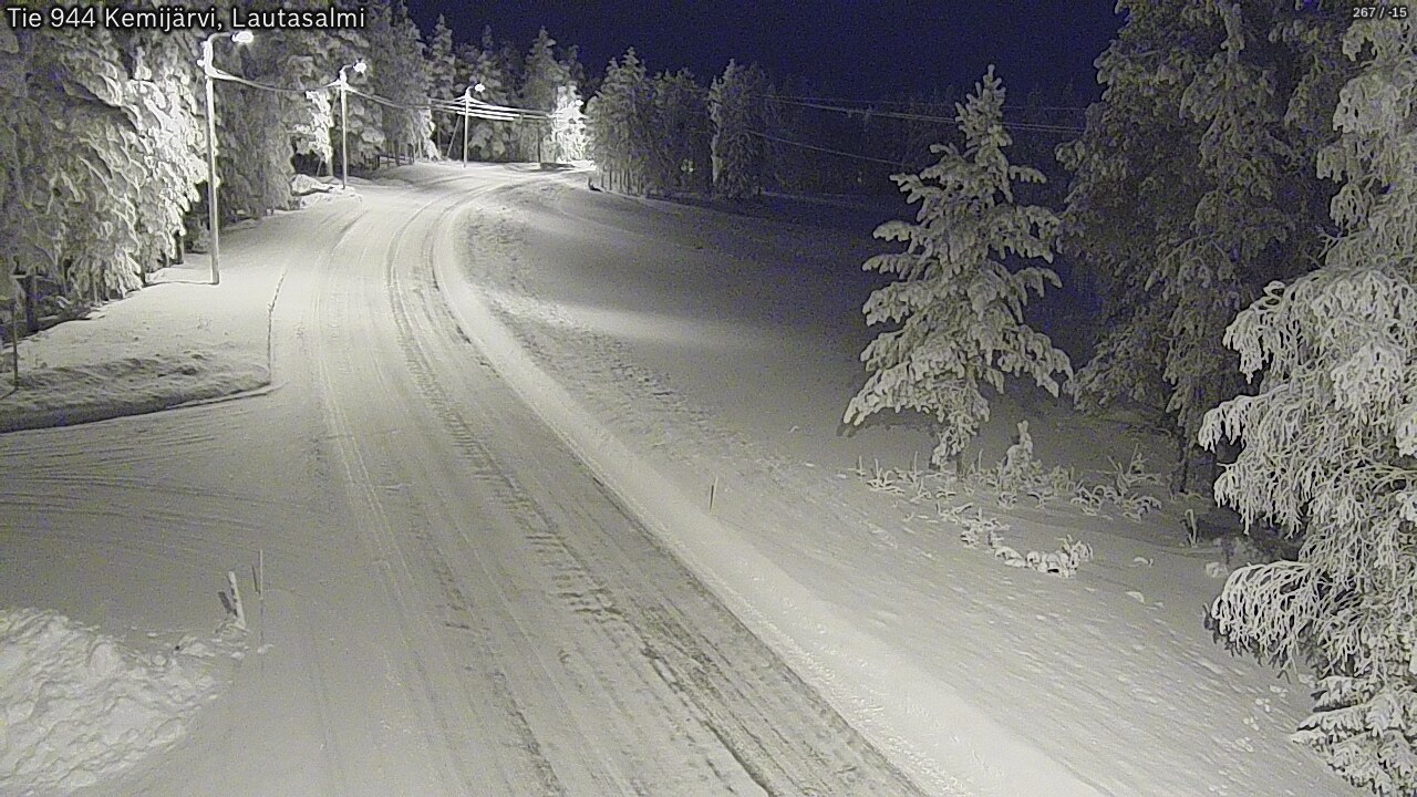 Kelikamerat Kuva Tie 944 Kemijärvi, Lautasalmi, Kemijärvi, Lappi