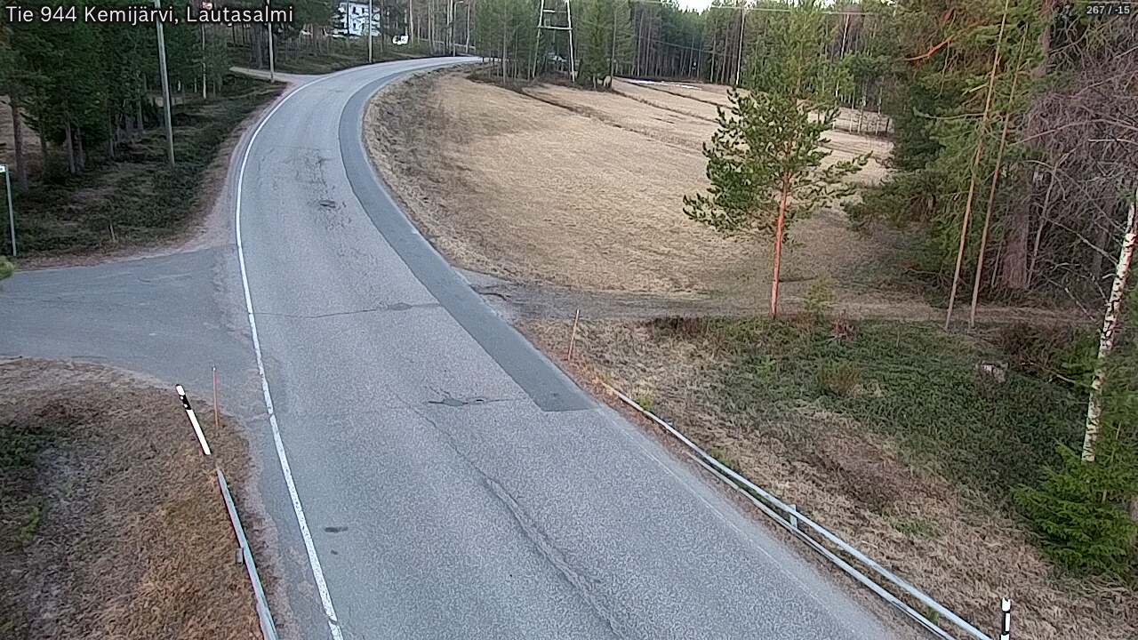 Weather Camera Image Road 944 Kemijärvi, Lautasalmi, Kemijärvi, Lappi