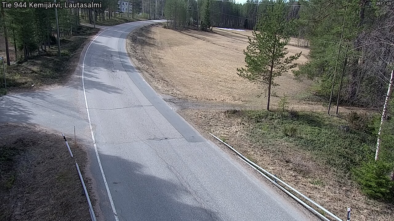 Weather Camera Image Väg 944 Kemijärvi, Lautasalmi, Kemijärvi, Lappi
