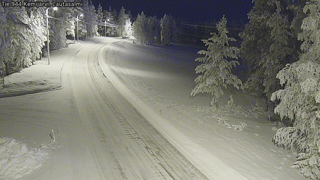 Kelikamerat Kuva Tie 944 Kemijärvi, Lautasalmi, Kemijärvi, Lappi