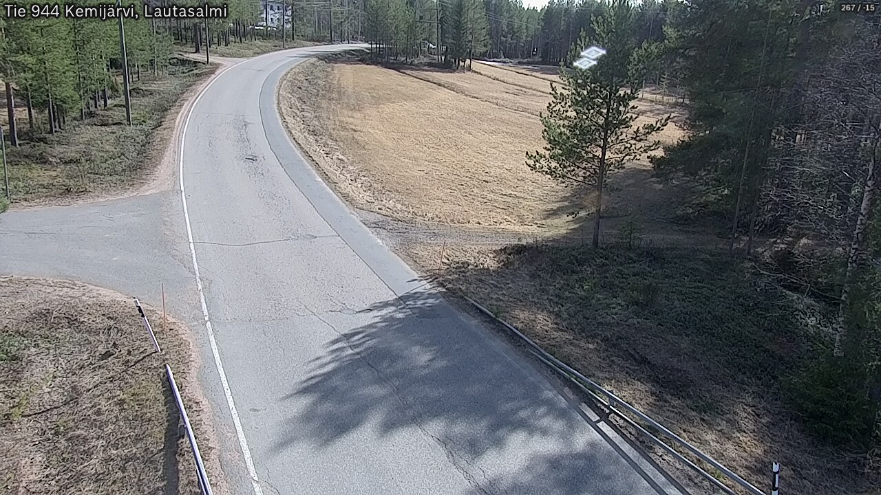 Weather Camera Image Väg 944 Kemijärvi, Lautasalmi, Kemijärvi, Lappi