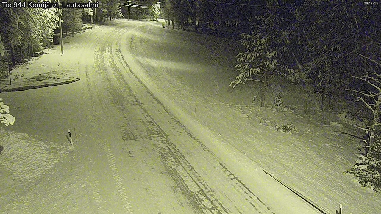 Kelikamerat Kuva Tie 944 Kemijärvi, Lautasalmi, Kemijärvi, Lappi