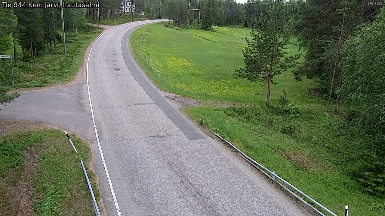 Weather Camera Image Väg 944 Kemijärvi, Lautasalmi, Kemijärvi, Lappi