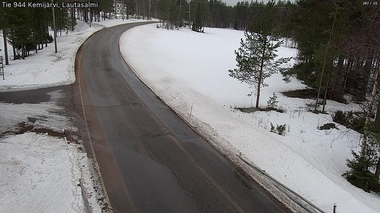Weather Camera Image Road 944 Kemijärvi, Lautasalmi, Kemijärvi, Lappi