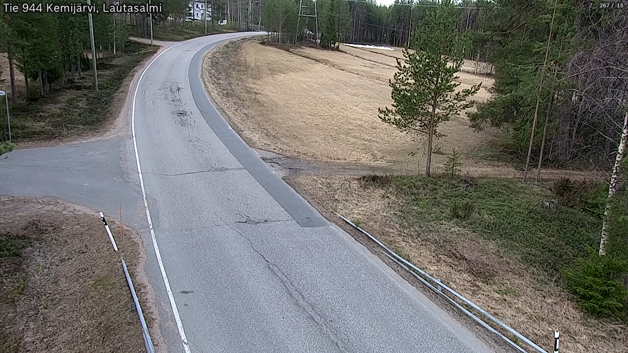 Weather Camera Image Väg 944 Kemijärvi, Lautasalmi, Kemijärvi, Lappi