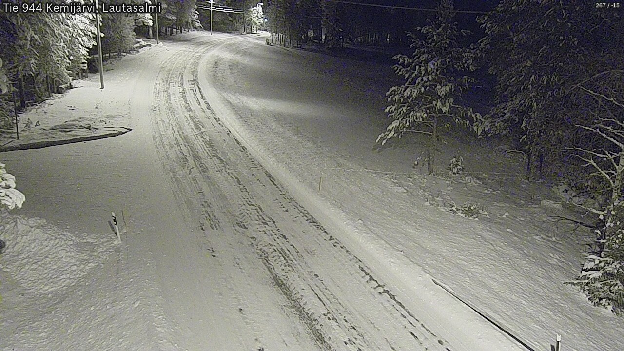 Kelikamerat Kuva Tie 944 Kemijärvi, Lautasalmi, Kemijärvi, Lappi