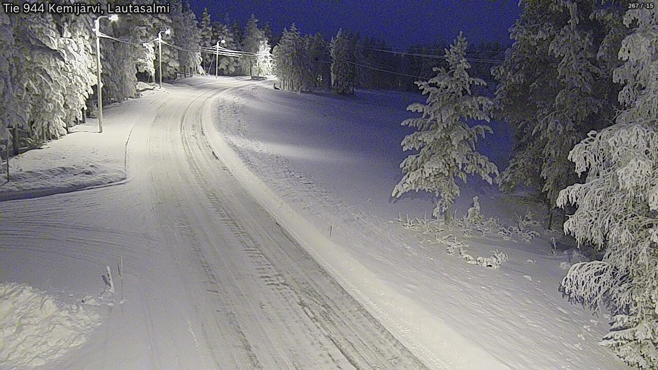 Kelikamerat Kuva Tie 944 Kemijärvi, Lautasalmi, Kemijärvi, Lappi