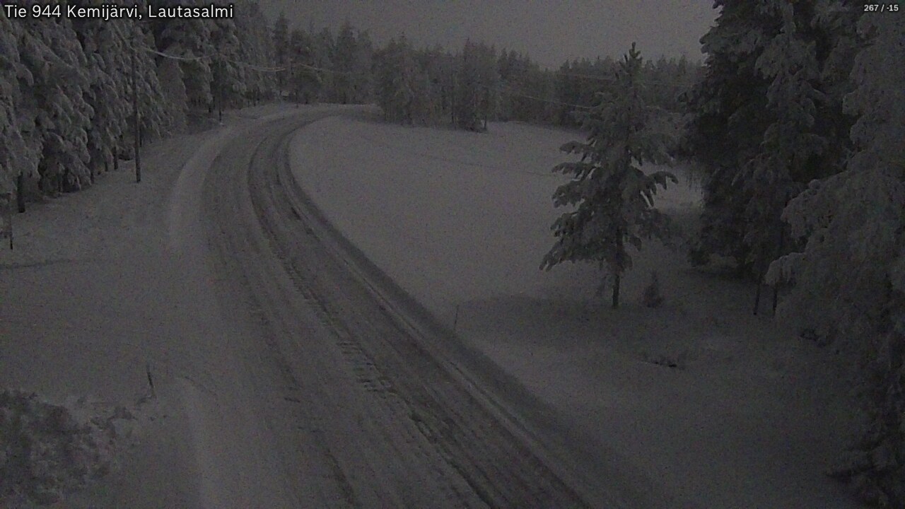 Kelikamerat Kuva Tie 944 Kemijärvi, Lautasalmi, Kemijärvi, Lappi