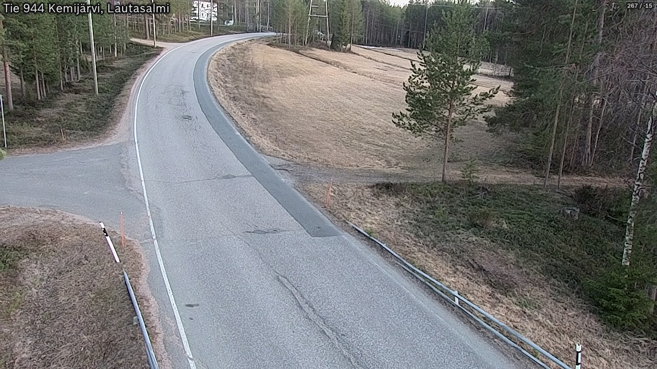 Weather Camera Image Väg 944 Kemijärvi, Lautasalmi, Kemijärvi, Lappi