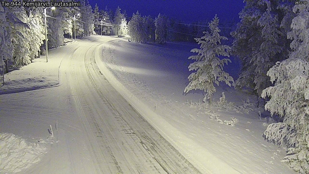 Kelikamerat Kuva Tie 944 Kemijärvi, Lautasalmi, Kemijärvi, Lappi