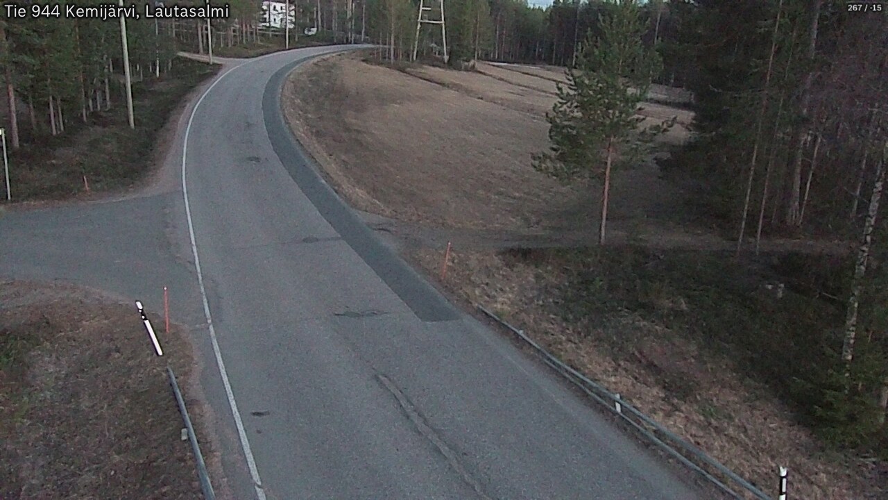 Weather Camera Image Väg 944 Kemijärvi, Lautasalmi, Kemijärvi, Lappi