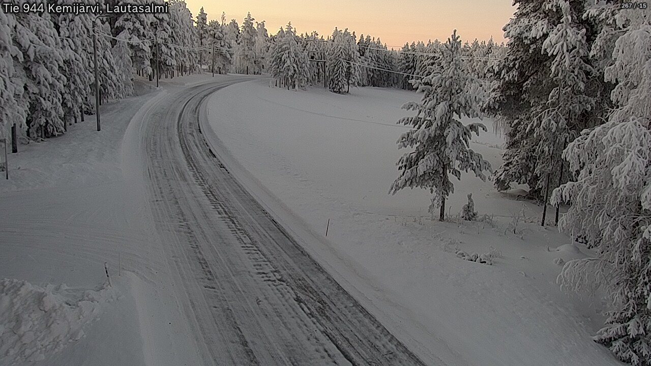 Kelikamerat Kuva Tie 944 Kemijärvi, Lautasalmi, Kemijärvi, Lappi