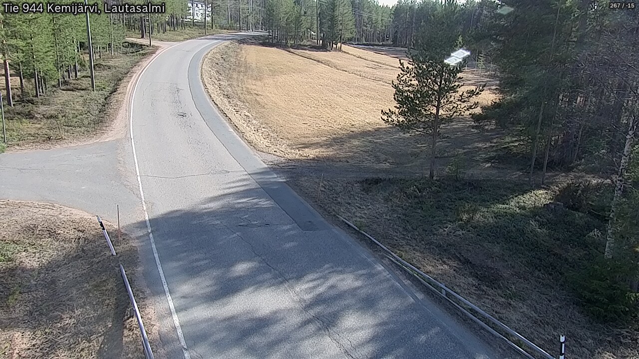 Weather Camera Image Väg 944 Kemijärvi, Lautasalmi, Kemijärvi, Lappi