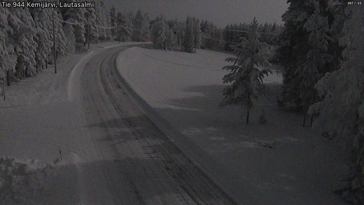 Kelikamerat Kuva Tie 944 Kemijärvi, Lautasalmi, Kemijärvi, Lappi