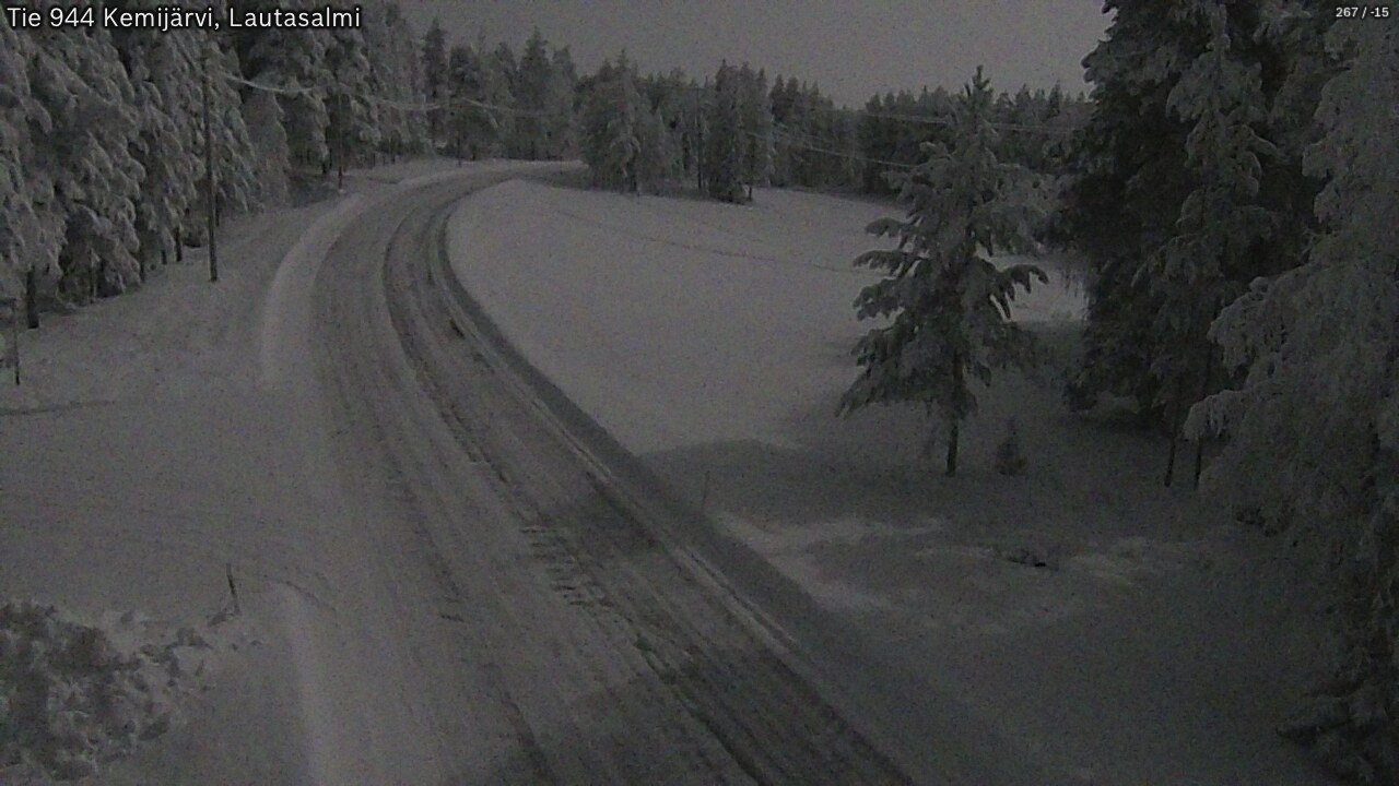 Kelikamerat Kuva Tie 944 Kemijärvi, Lautasalmi, Kemijärvi, Lappi