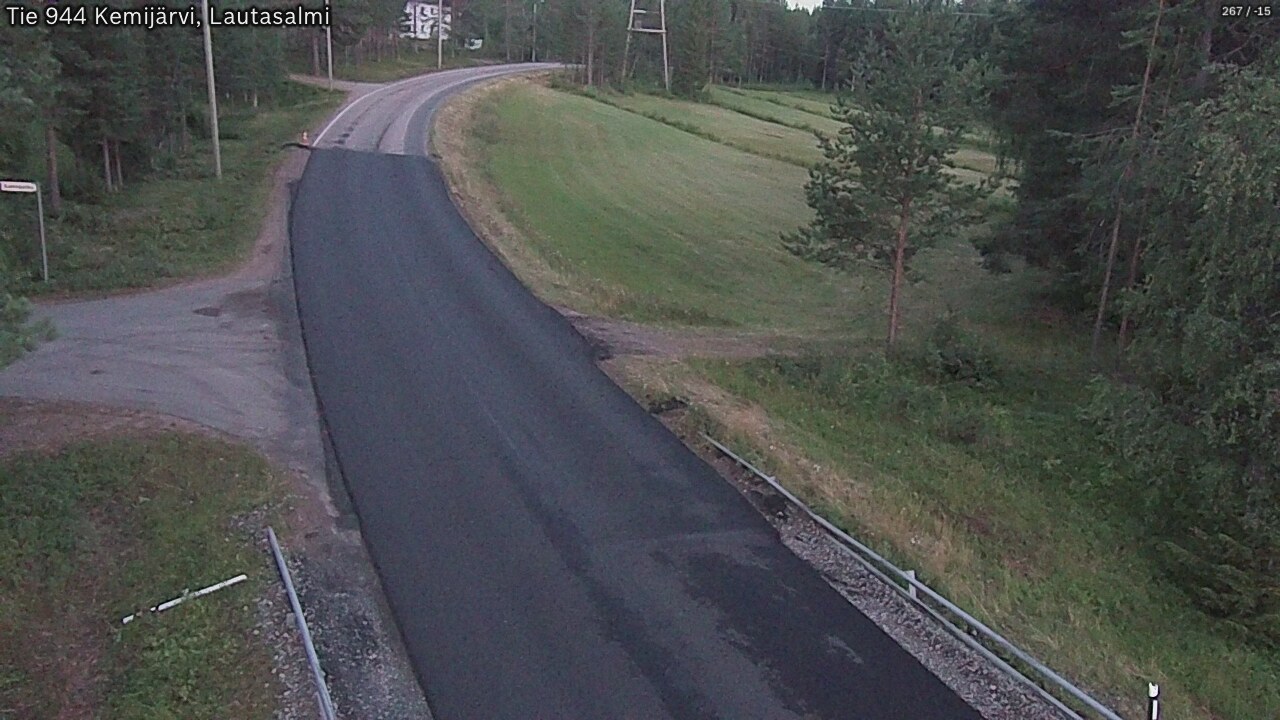 Weather Camera Image Road 944 Kemijärvi, Lautasalmi, Kemijärvi, Lappi