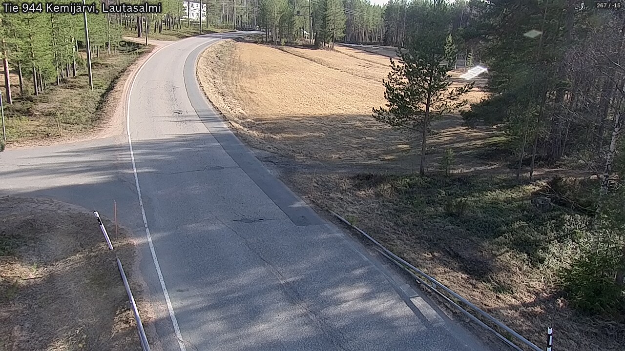 Weather Camera Image Väg 944 Kemijärvi, Lautasalmi, Kemijärvi, Lappi