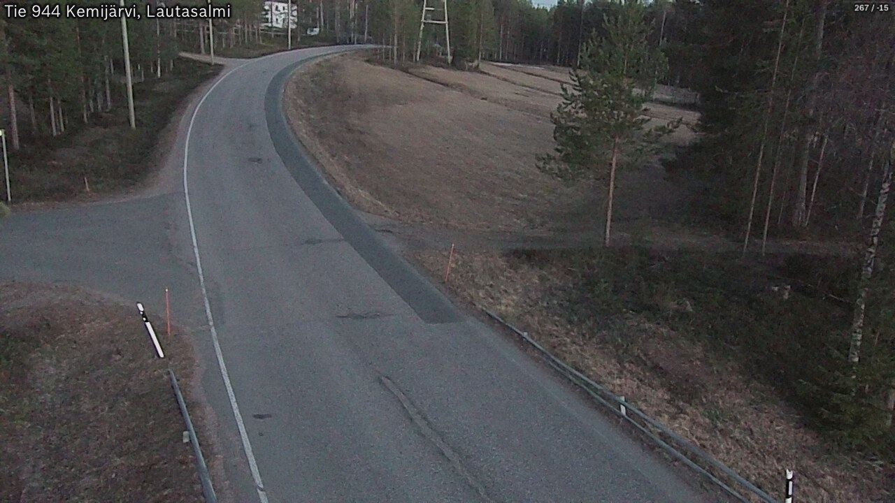 Weather Camera Image Väg 944 Kemijärvi, Lautasalmi, Kemijärvi, Lappi