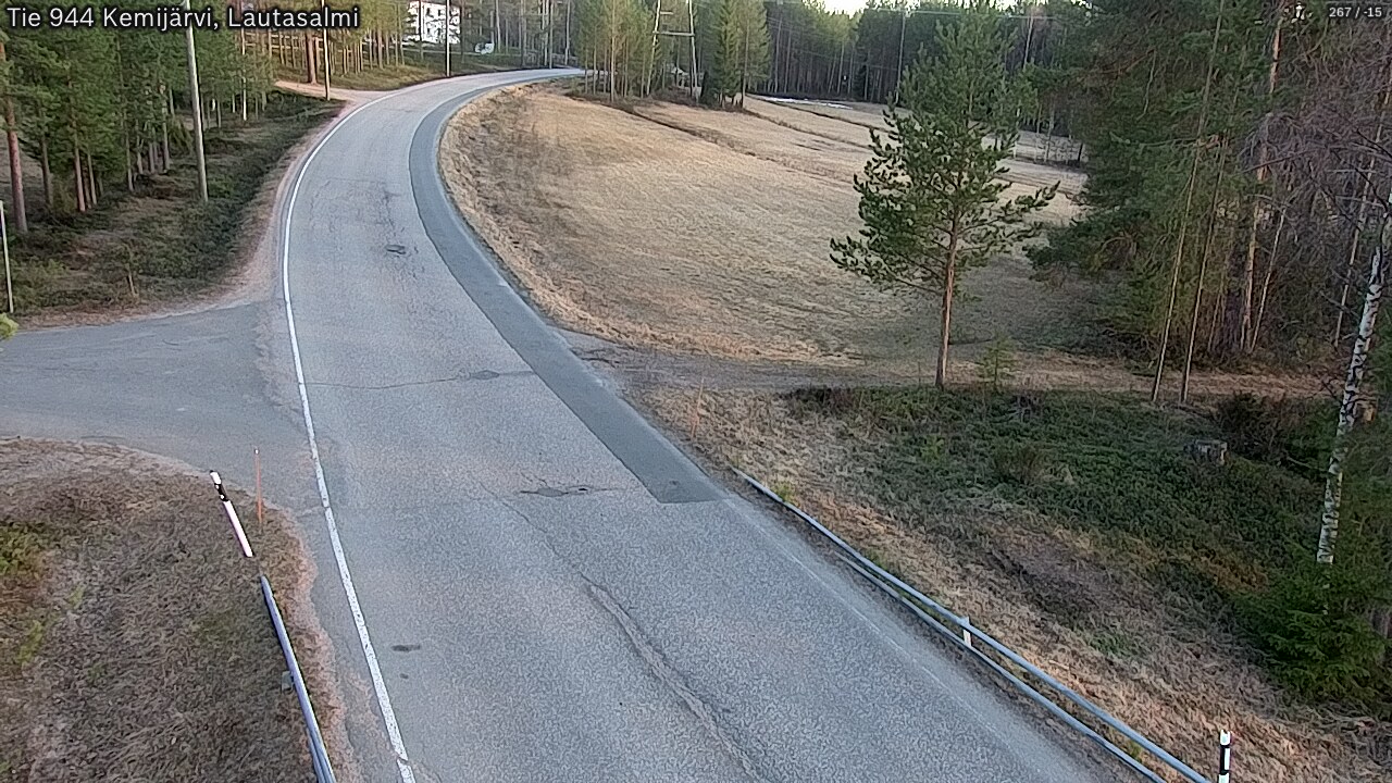 Weather Camera Image Väg 944 Kemijärvi, Lautasalmi, Kemijärvi, Lappi
