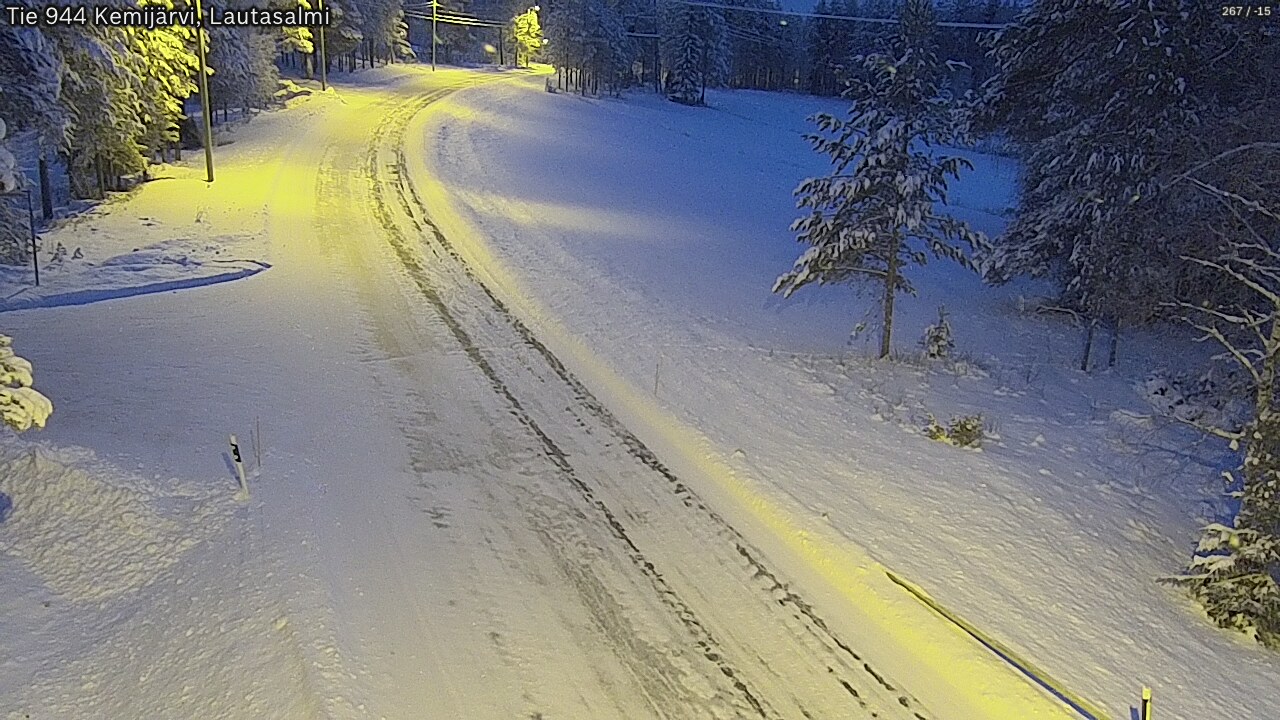 Kelikamerat Kuva Tie 944 Kemijärvi, Lautasalmi, Kemijärvi, Lappi