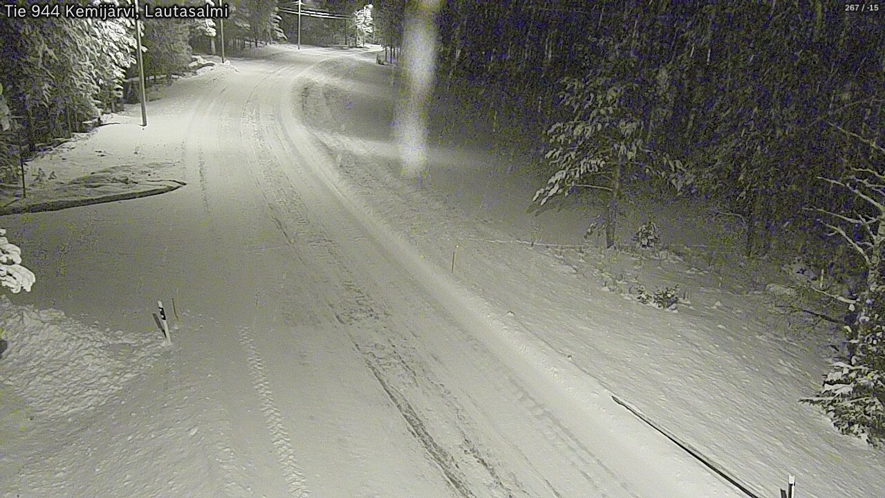 Kelikamerat Kuva Tie 944 Kemijärvi, Lautasalmi, Kemijärvi, Lappi