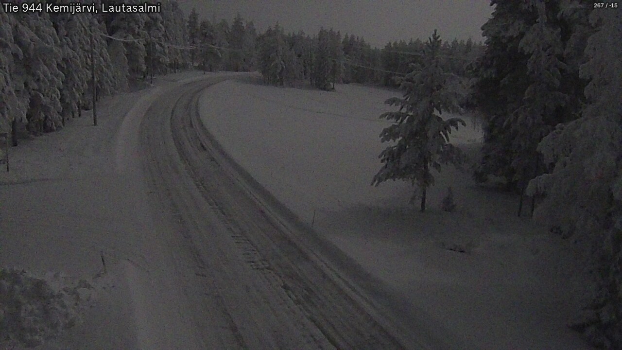 Kelikamerat Kuva Tie 944 Kemijärvi, Lautasalmi, Kemijärvi, Lappi