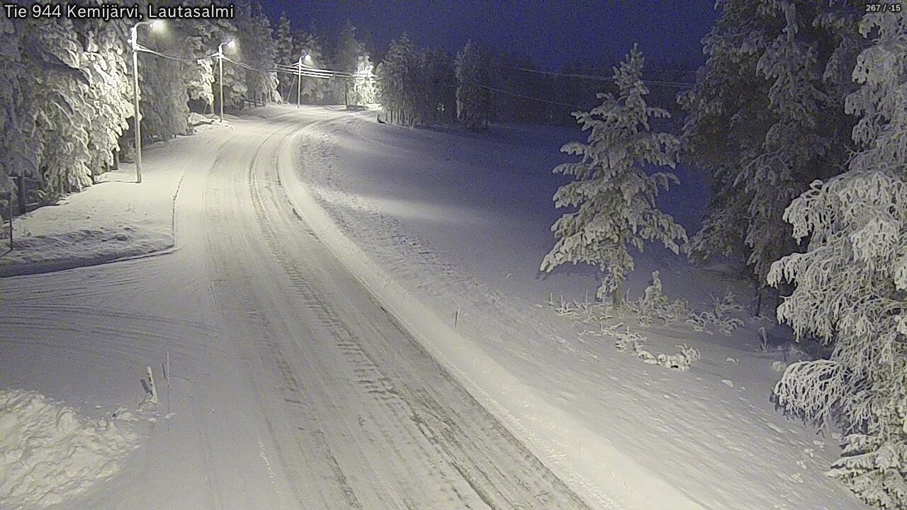 Kelikamerat Kuva Tie 944 Kemijärvi, Lautasalmi, Kemijärvi, Lappi