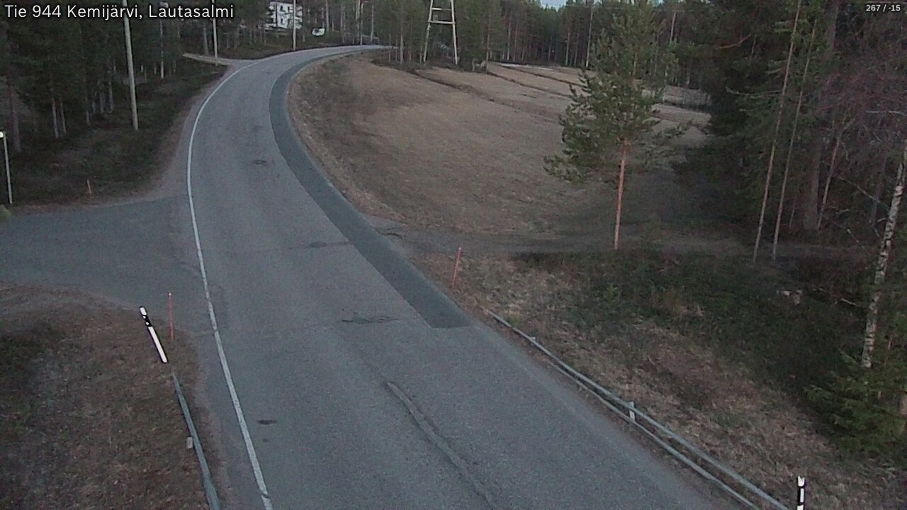 Weather Camera Image Väg 944 Kemijärvi, Lautasalmi, Kemijärvi, Lappi