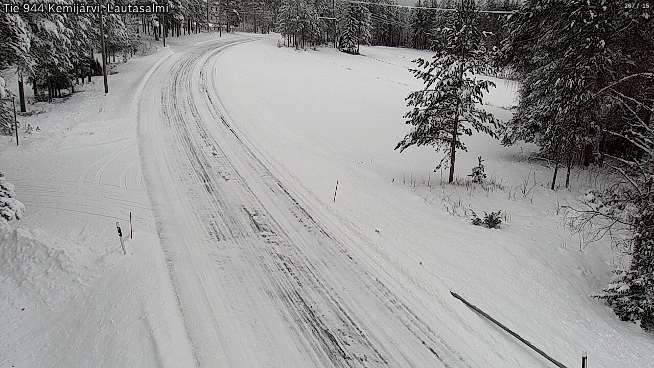 Kelikamerat Kuva Tie 944 Kemijärvi, Lautasalmi, Kemijärvi, Lappi