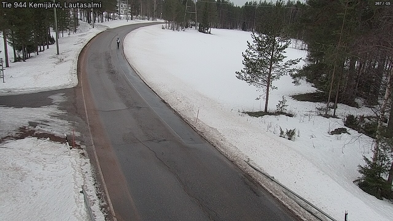 Weather Camera Image Väg 944 Kemijärvi, Lautasalmi, Kemijärvi, Lappi