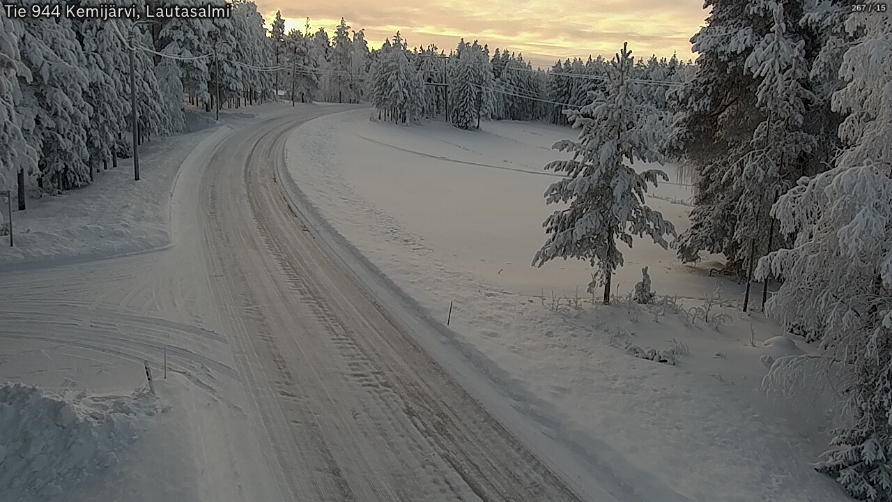 Kelikamerat Kuva Tie 944 Kemijärvi, Lautasalmi, Kemijärvi, Lappi