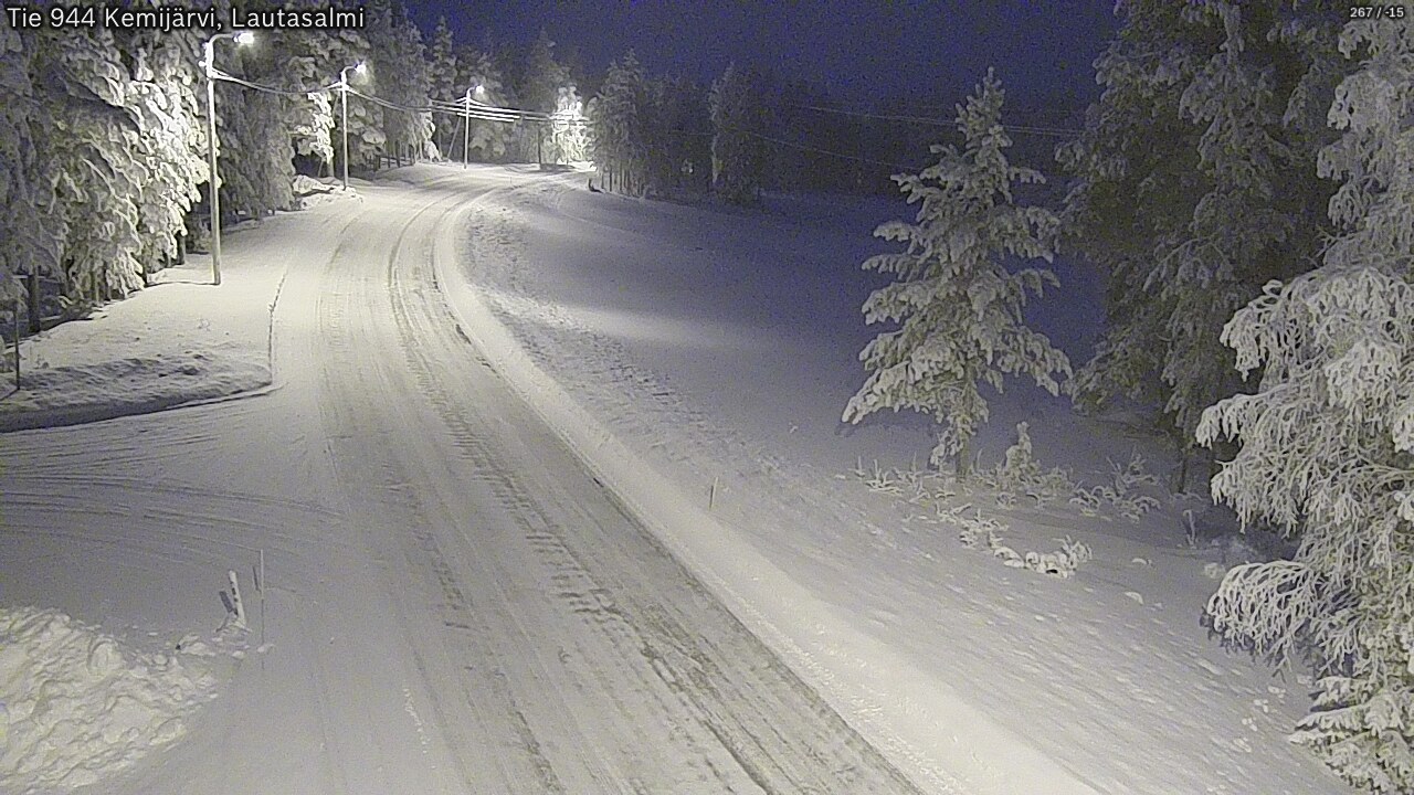 Kelikamerat Kuva Tie 944 Kemijärvi, Lautasalmi, Kemijärvi, Lappi