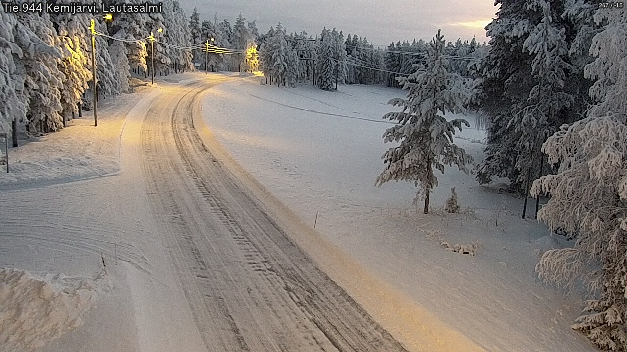 Kelikamerat Kuva Tie 944 Kemijärvi, Lautasalmi, Kemijärvi, Lappi