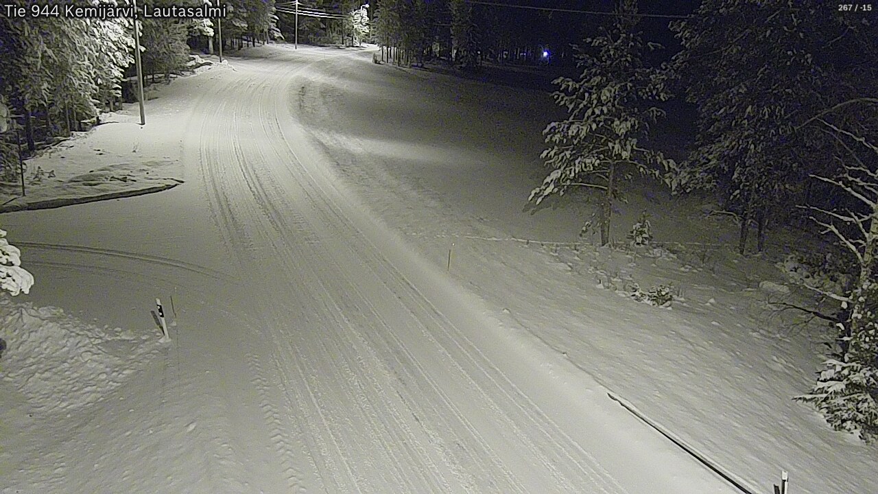 Kelikamerat Kuva Tie 944 Kemijärvi, Lautasalmi, Kemijärvi, Lappi