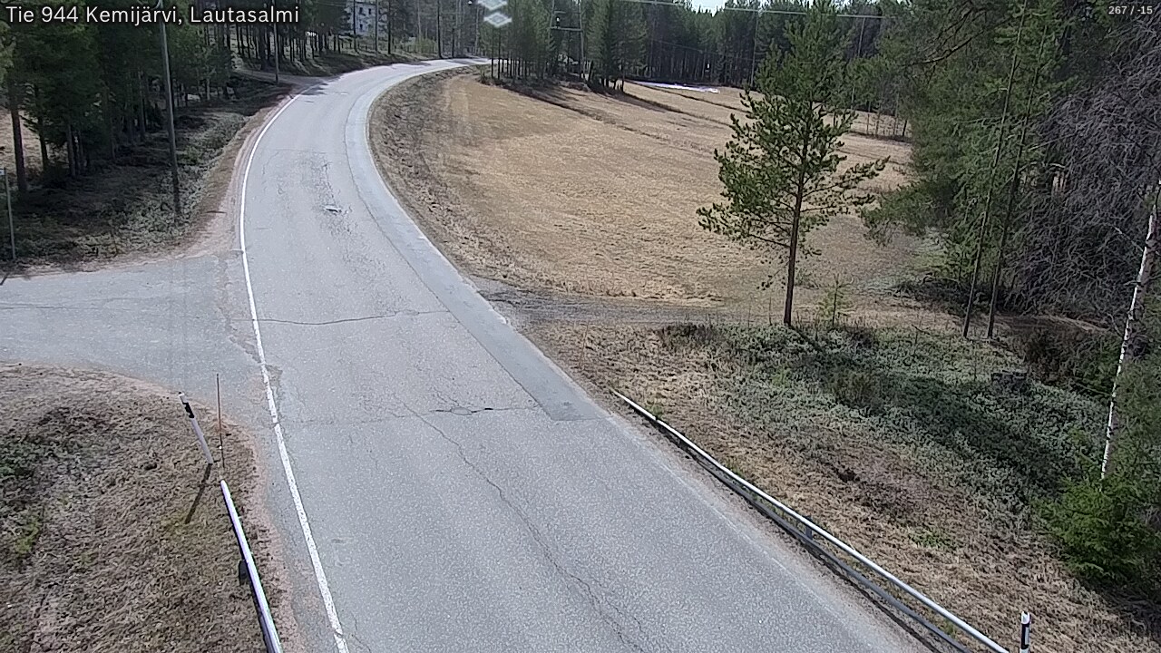 Weather Camera Image Väg 944 Kemijärvi, Lautasalmi, Kemijärvi, Lappi