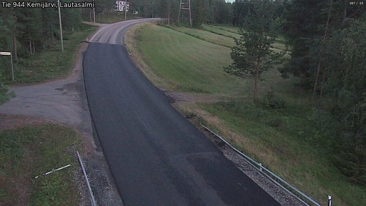 Weather Camera Image Road 944 Kemijärvi, Lautasalmi, Kemijärvi, Lappi