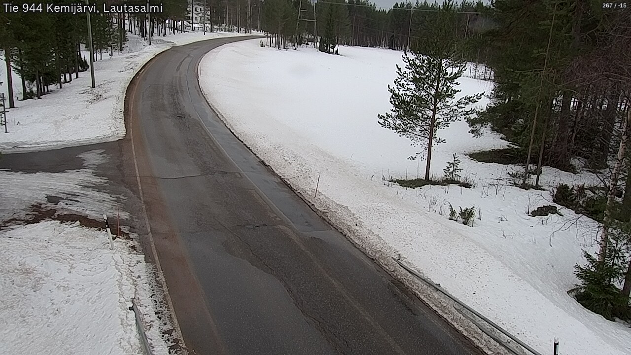 Weather Camera Image Road 944 Kemijärvi, Lautasalmi, Kemijärvi, Lappi