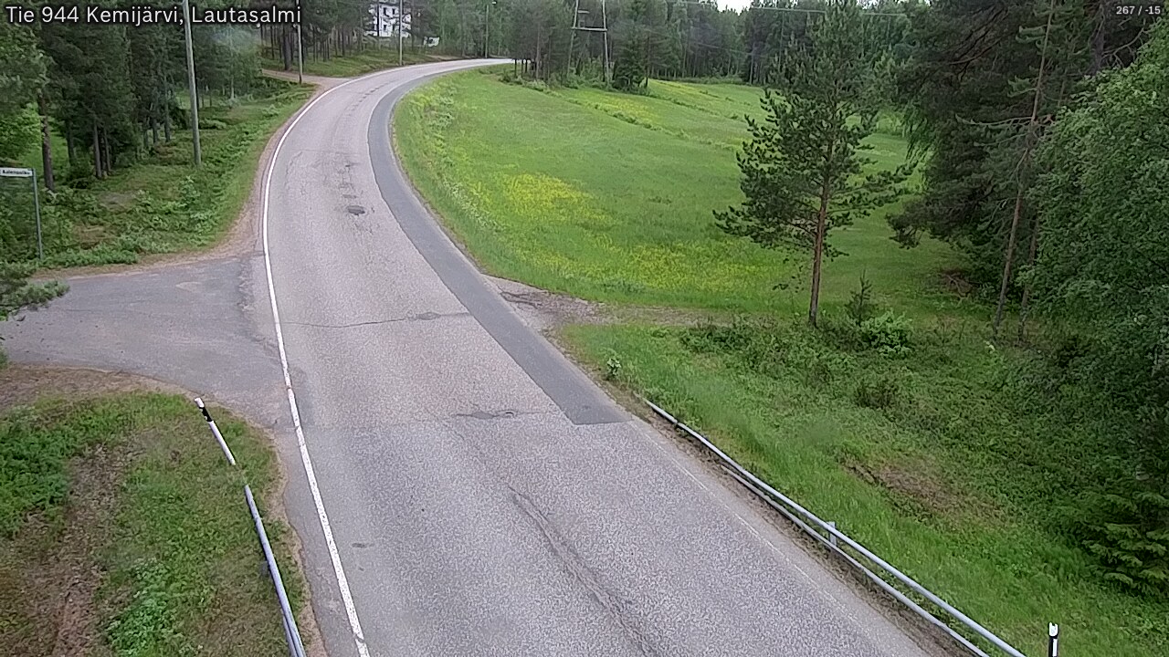 Weather Camera Image Väg 944 Kemijärvi, Lautasalmi, Kemijärvi, Lappi