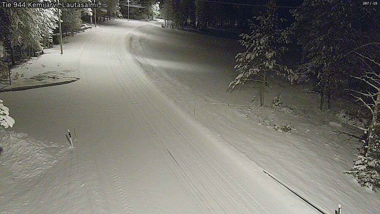 Kelikamerat Kuva Tie 944 Kemijärvi, Lautasalmi, Kemijärvi, Lappi