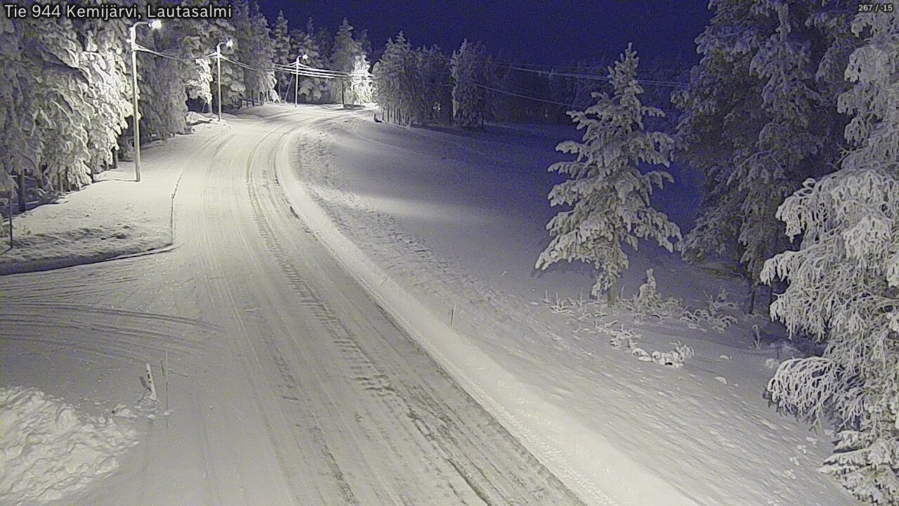 Kelikamerat Kuva Tie 944 Kemijärvi, Lautasalmi, Kemijärvi, Lappi