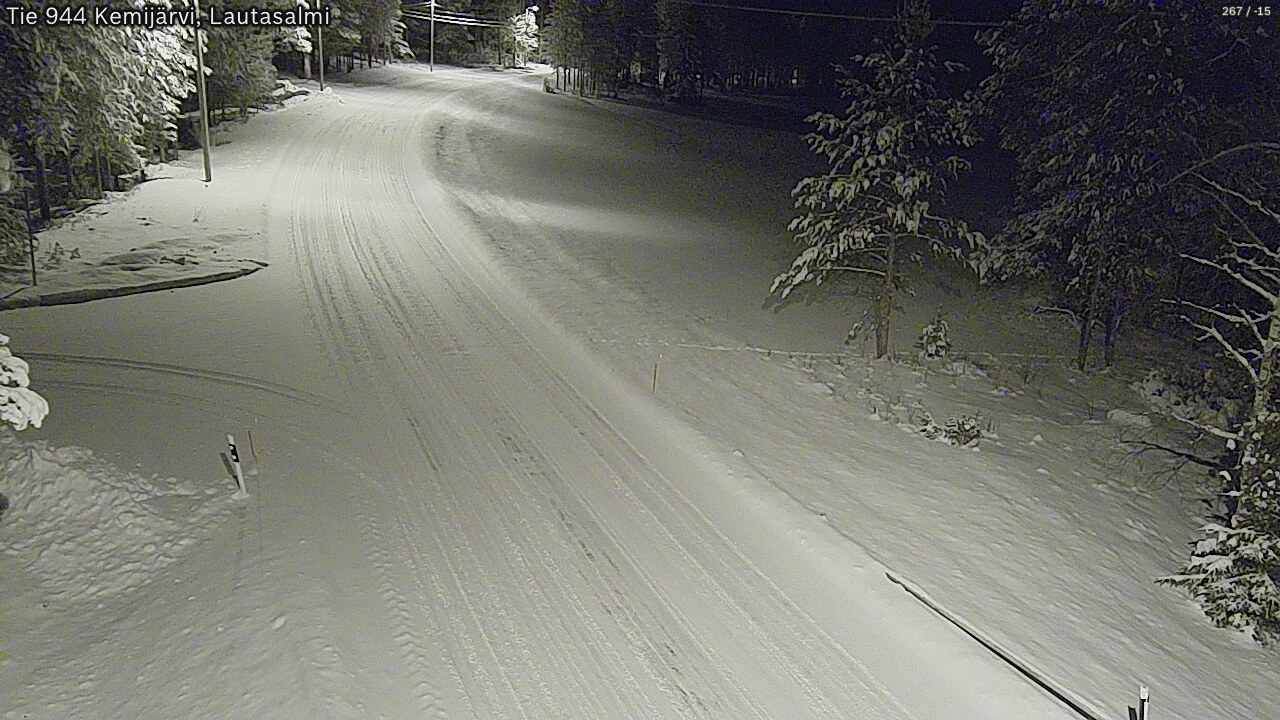 Kelikamerat Kuva Tie 944 Kemijärvi, Lautasalmi, Kemijärvi, Lappi