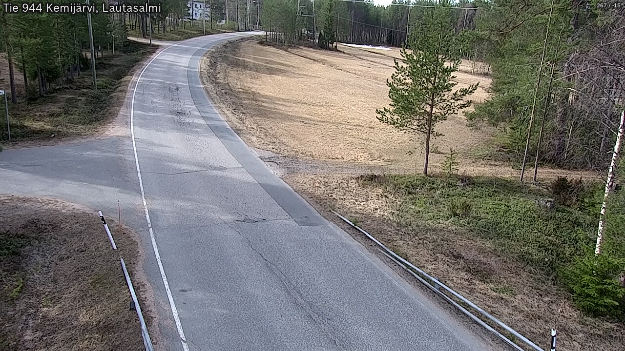 Weather Camera Image Väg 944 Kemijärvi, Lautasalmi, Kemijärvi, Lappi