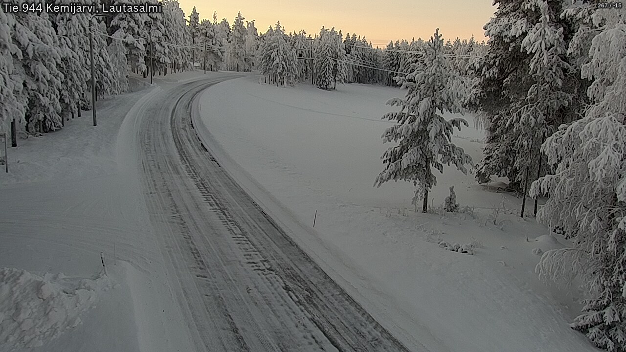 Kelikamerat Kuva Tie 944 Kemijärvi, Lautasalmi, Kemijärvi, Lappi