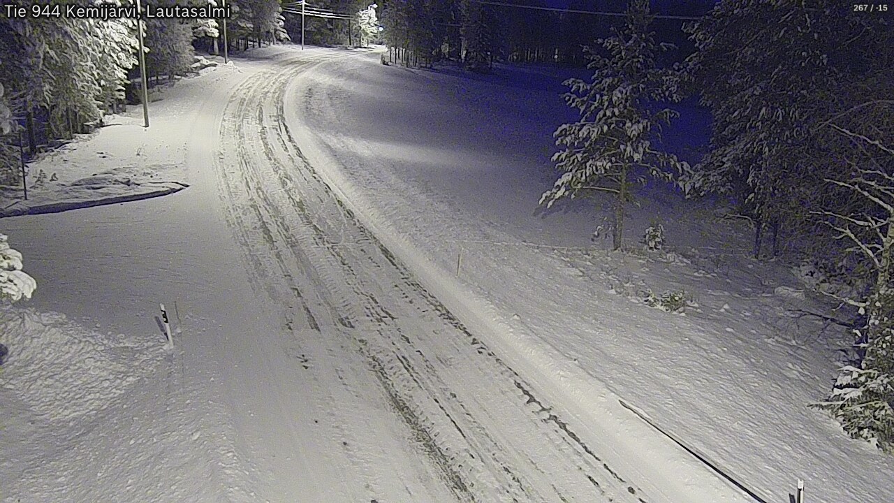 Kelikamerat Kuva Tie 944 Kemijärvi, Lautasalmi, Kemijärvi, Lappi